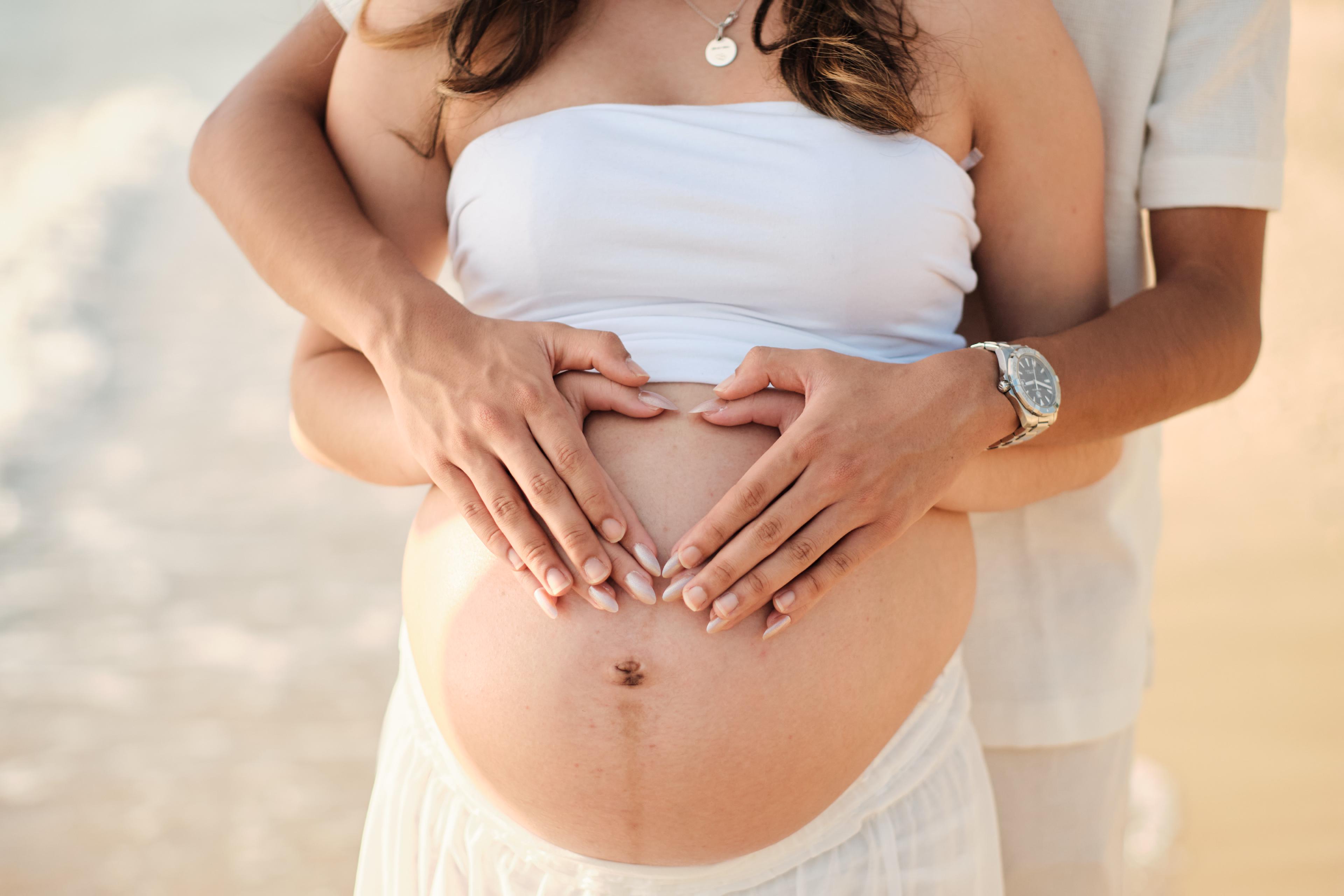 Couple Maternity Photo Hawaii
