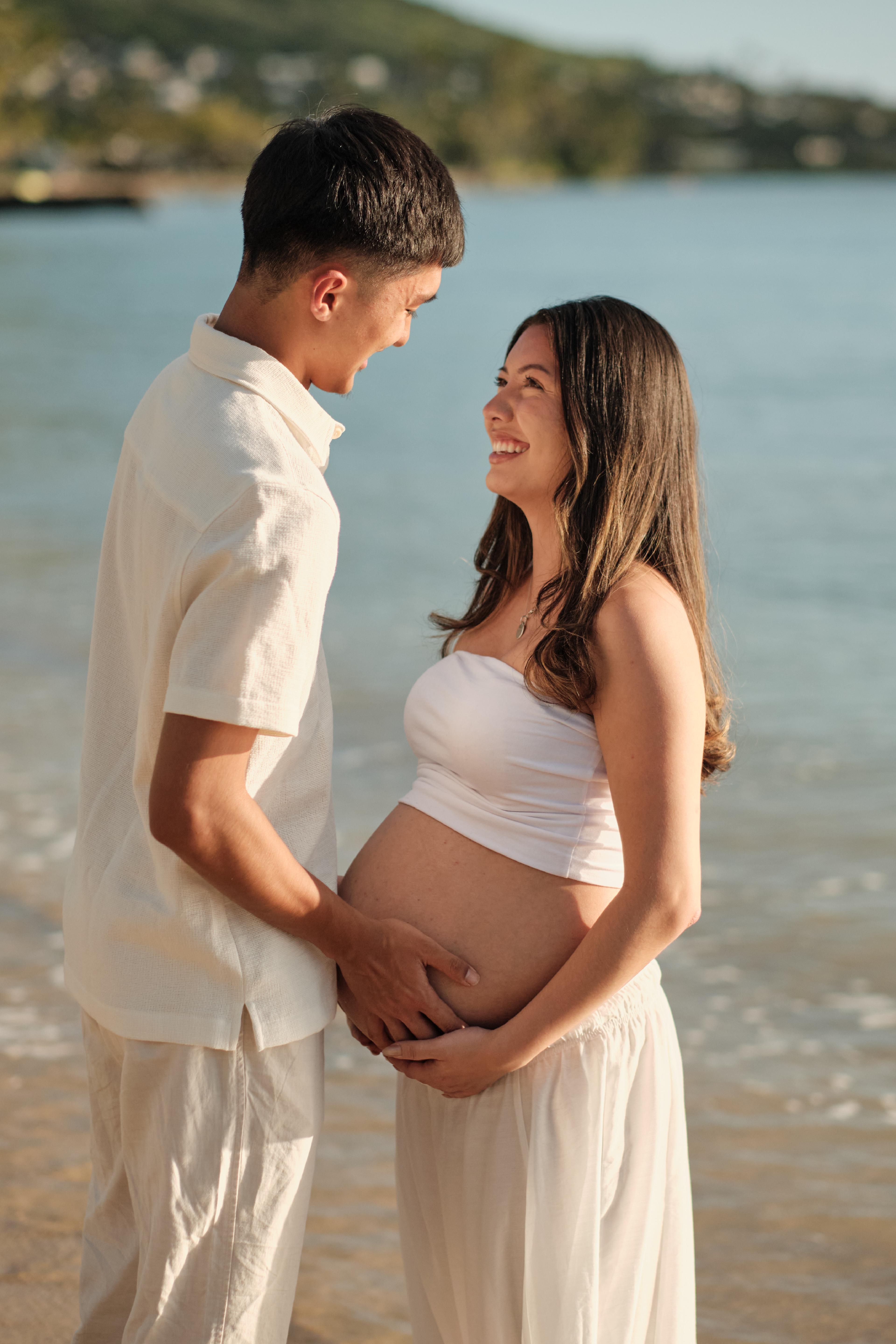 Couple Maternity Photo Hawaii