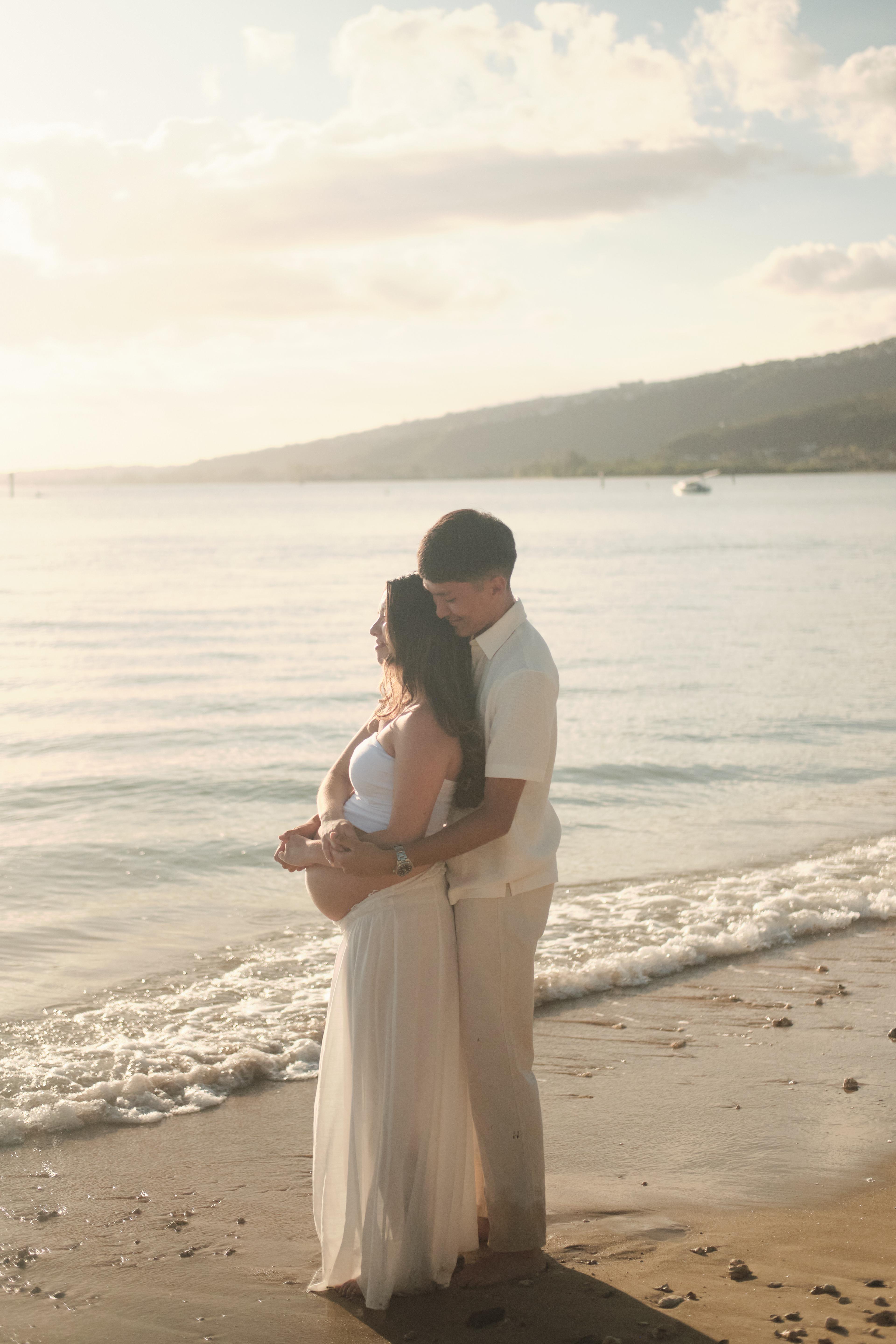 Couple Maternity Photo Hawaii